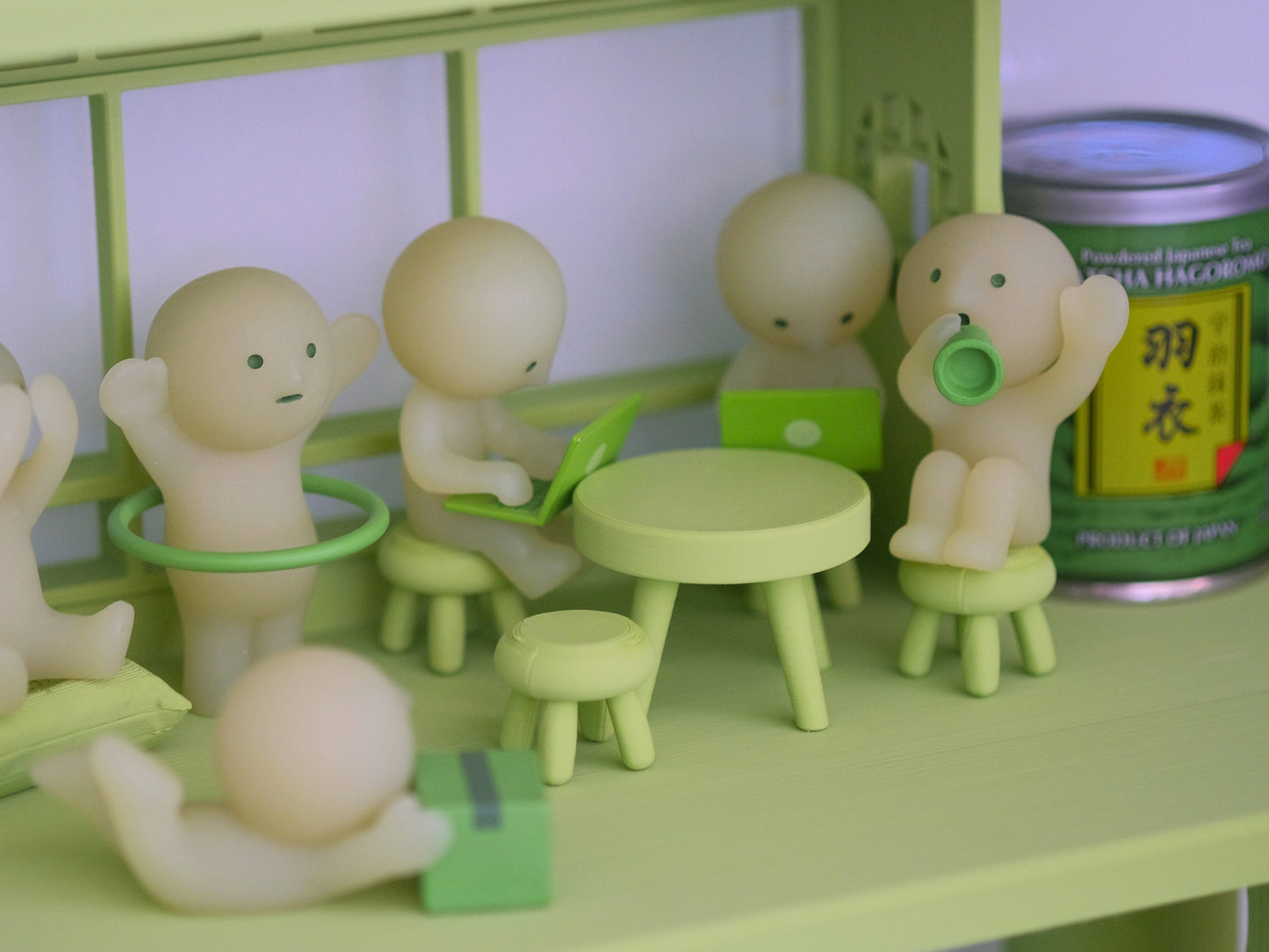 Matcha Coloured Smiski Matcha Station