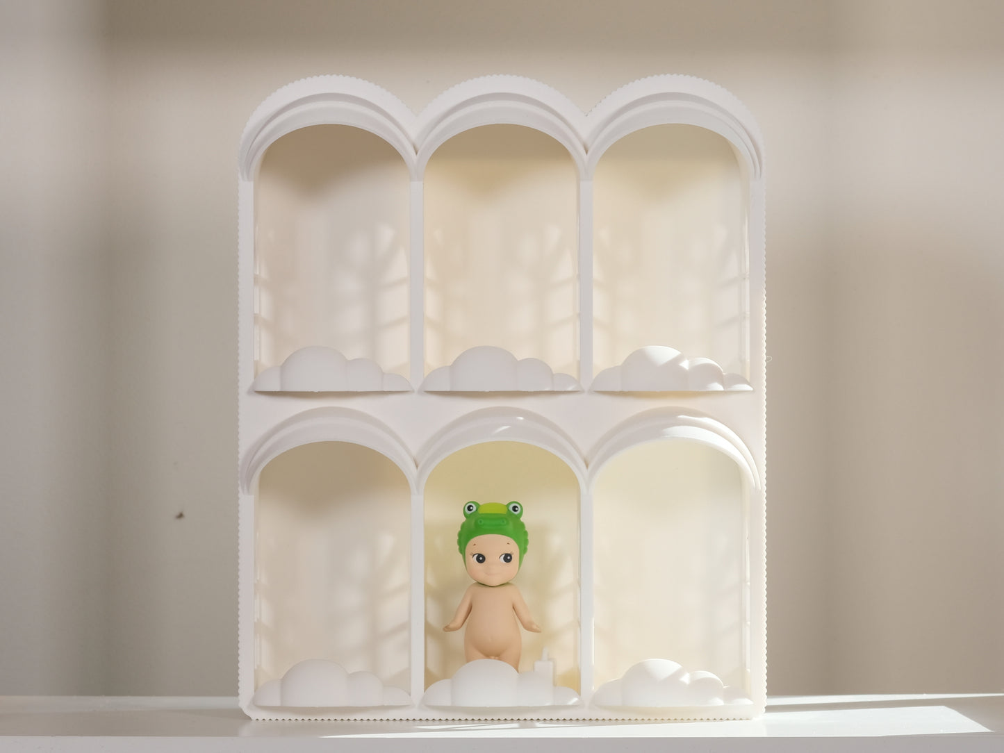 Sonny Angel Hotel Display Case 6 Rooms - White
