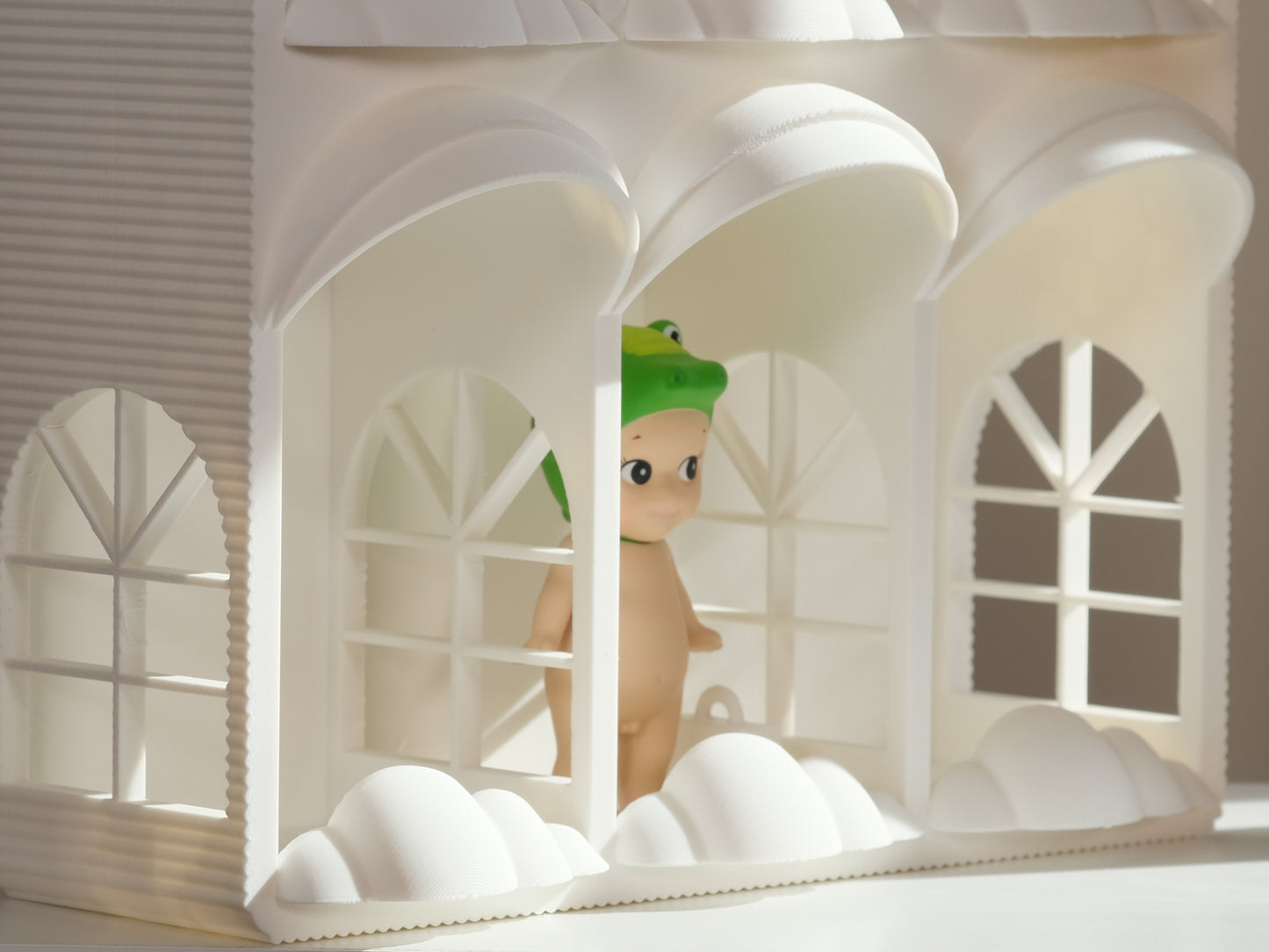 Sonny Angel Hotel Display Case 6 Rooms - White