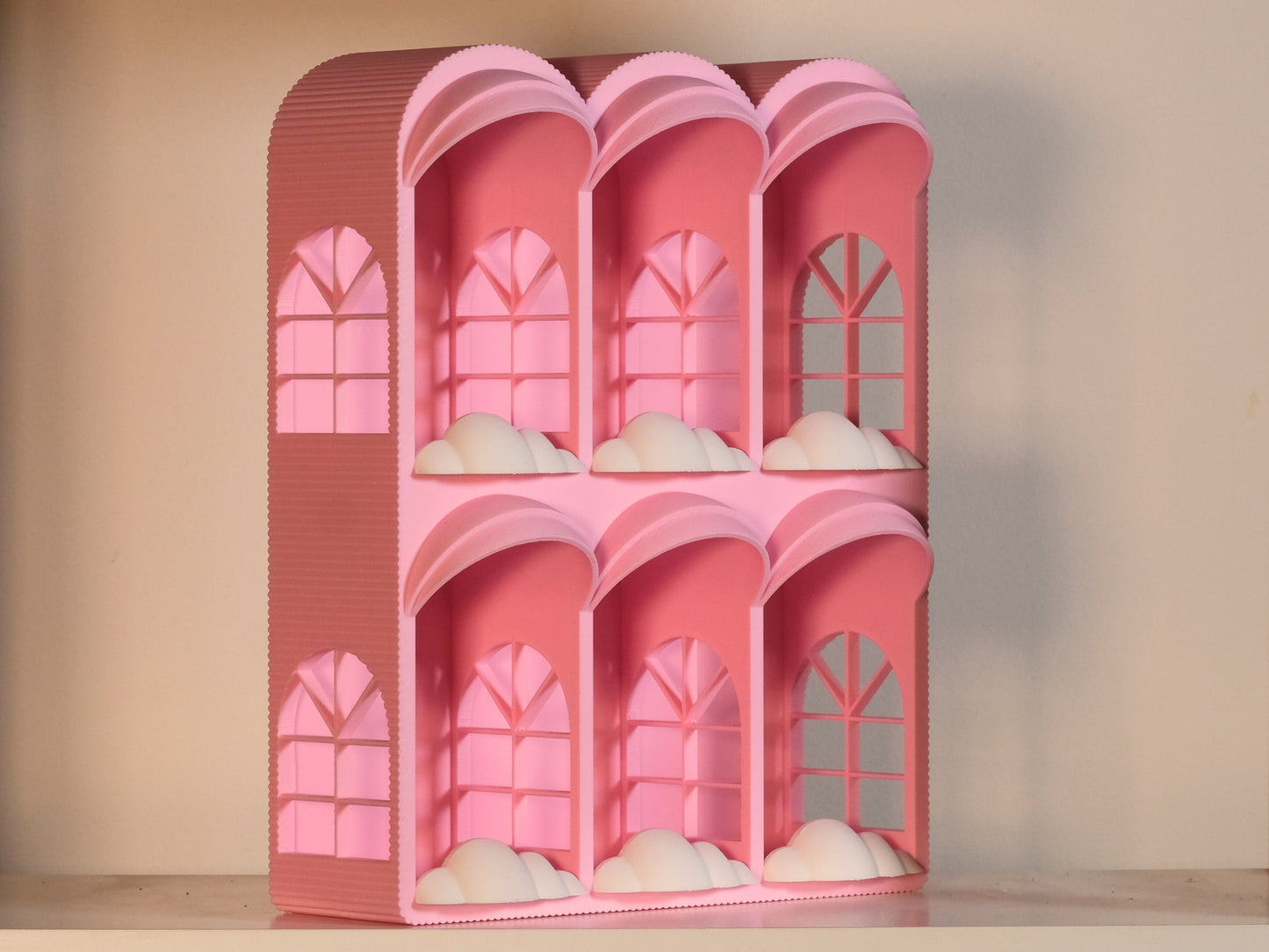 Small Sonny Angel Hotel Display with White Cloud - 6 Rooms