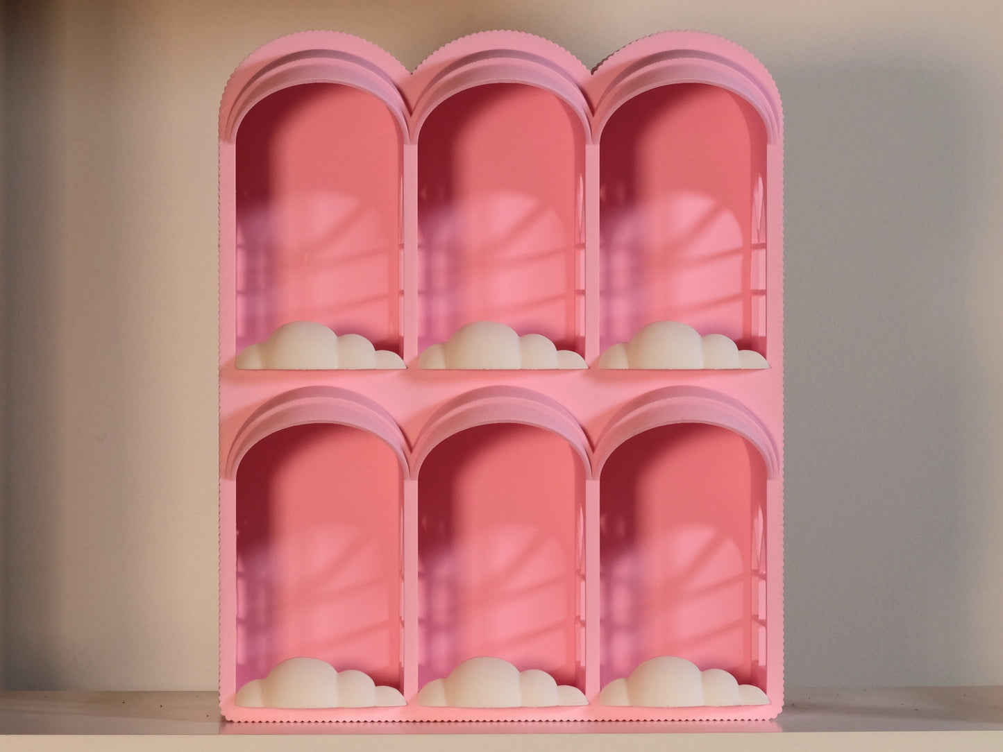 Small Sonny Angel Hotel Display with White Cloud - 6 Rooms