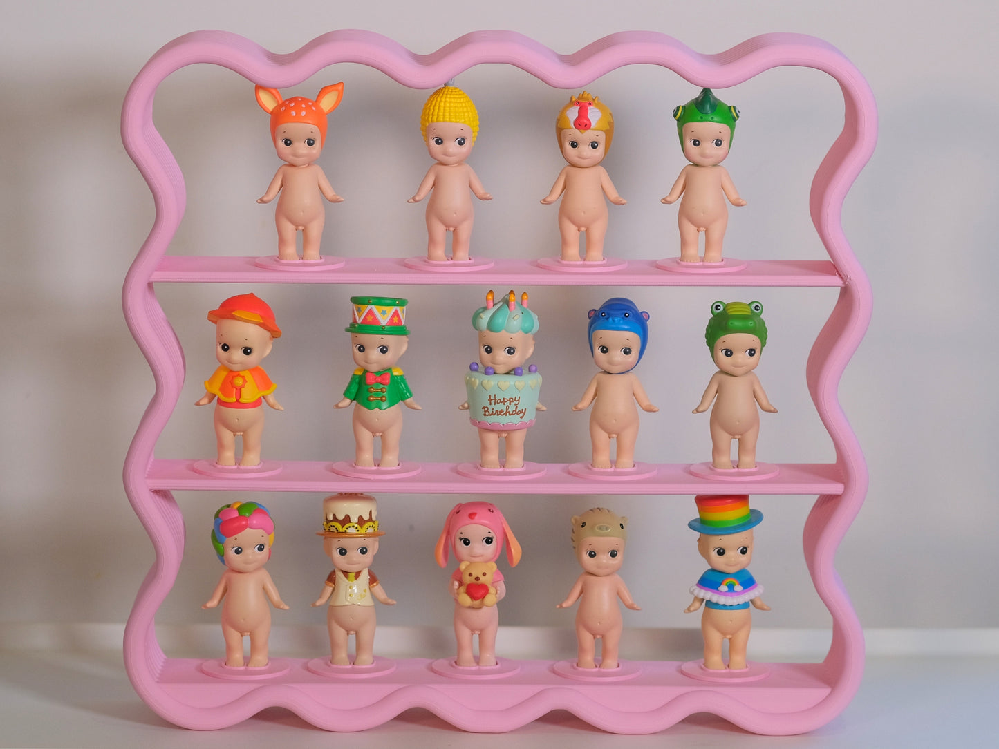 Wavy Sonny Angel Display Shelf - Pink