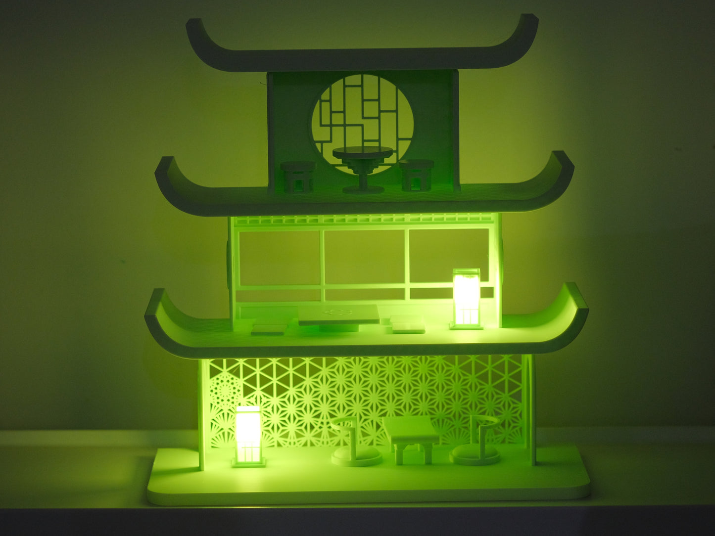 Japanese Smiski Temple Display Shelf