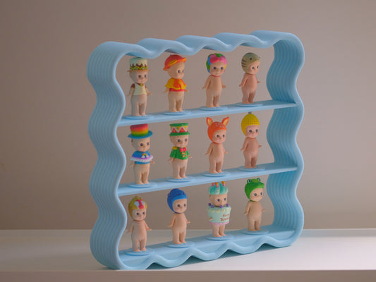 Wavy Sonny Angel Display Shelf - Blue