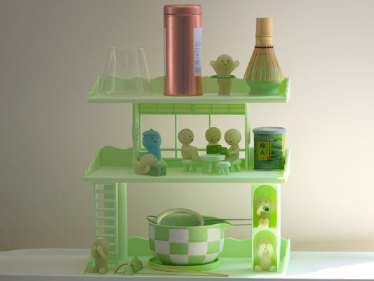 Pastel Green Smiski Matcha Station