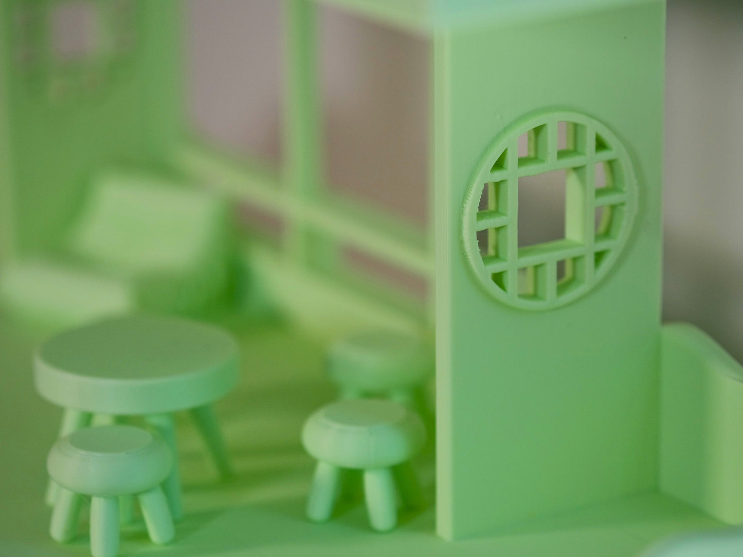 Pastel Green Smiski Matcha Station