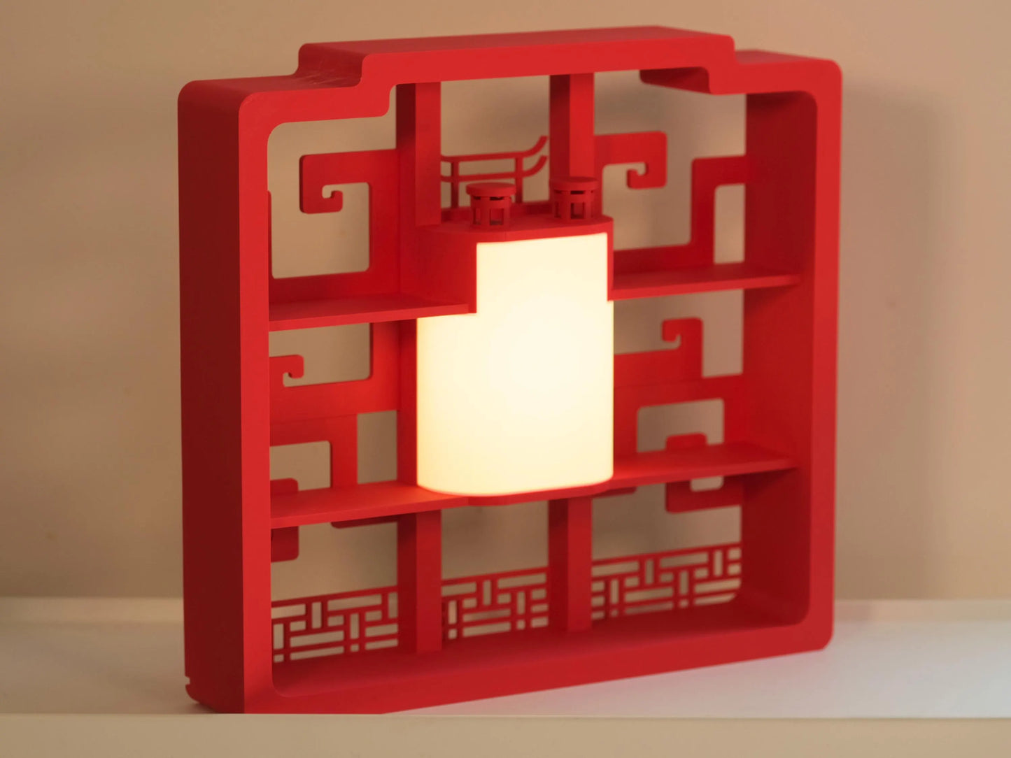 V2 Chinese Smiski Lamp Display Shelf - Intricate
